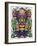 Psychedelic Tiki Creature-FlyLand Designs-Framed Giclee Print