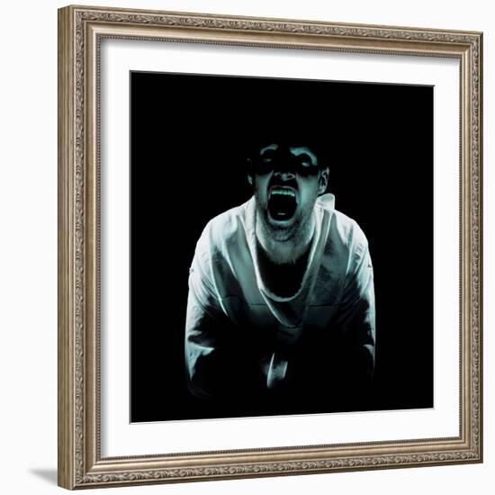 Psychiatric Patient-Kevin Curtis-Framed Premium Photographic Print