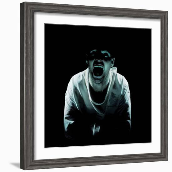 Psychiatric Patient-Kevin Curtis-Framed Premium Photographic Print