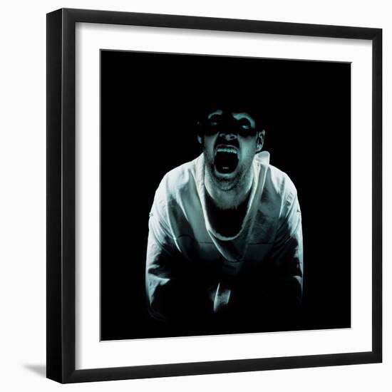 Psychiatric Patient-Kevin Curtis-Framed Premium Photographic Print