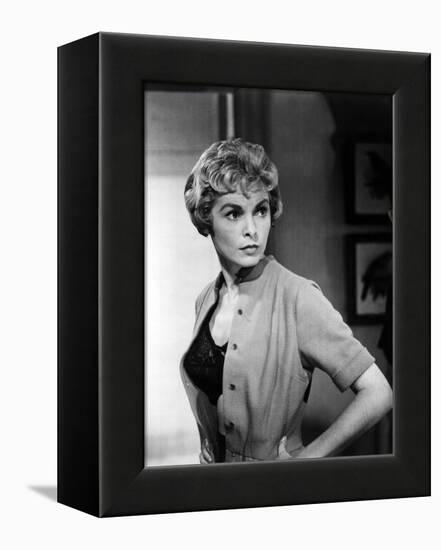 PSYCHO, 1960 directed by ALFRED HITCHCOCK Janet Leigh (b/w photo)-null-Framed Stretched Canvas