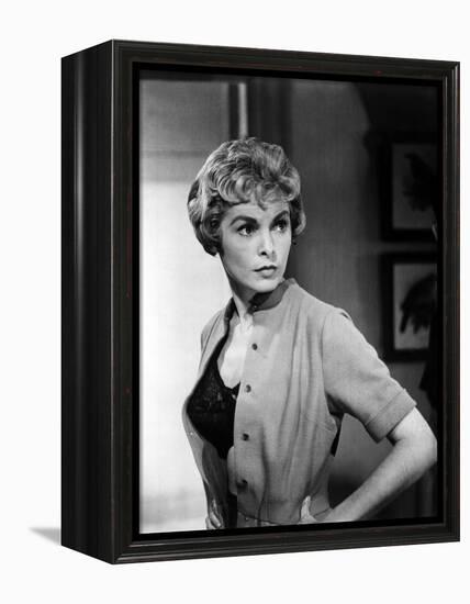 PSYCHO, 1960 directed by ALFRED HITCHCOCK Janet Leigh (b/w photo)-null-Framed Stretched Canvas