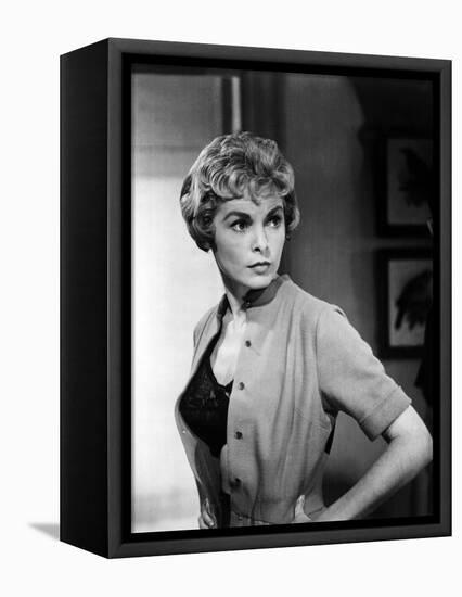 PSYCHO, 1960 directed by ALFRED HITCHCOCK Janet Leigh (b/w photo)-null-Framed Stretched Canvas