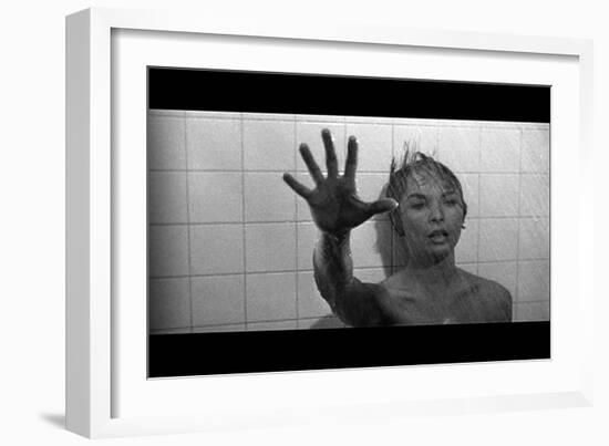 PSYCHO, 1960 directed by ALFRED HITCHCOCK Janet Leigh (b/w photo)-null-Framed Photo