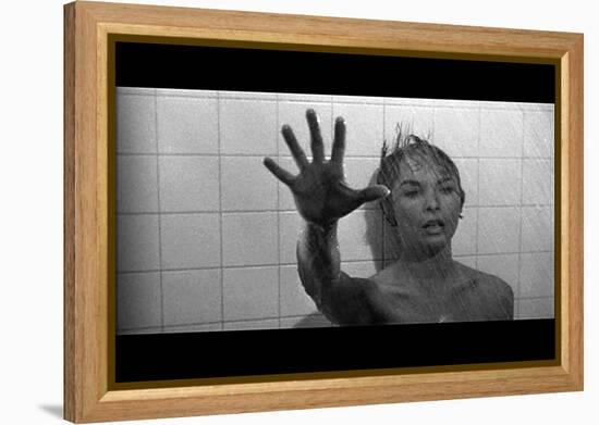 PSYCHO, 1960 directed by ALFRED HITCHCOCK Janet Leigh (b/w photo)-null-Framed Stretched Canvas