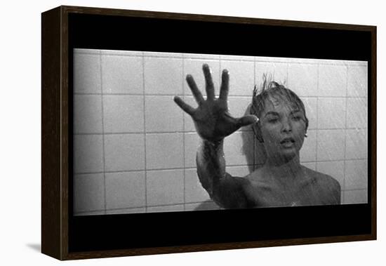 PSYCHO, 1960 directed by ALFRED HITCHCOCK Janet Leigh (b/w photo)-null-Framed Stretched Canvas