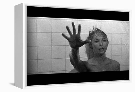 PSYCHO, 1960 directed by ALFRED HITCHCOCK Janet Leigh (b/w photo)-null-Framed Stretched Canvas