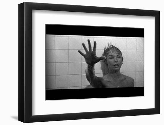 PSYCHO, 1960 directed by ALFRED HITCHCOCK Janet Leigh (b/w photo)-null-Framed Photo