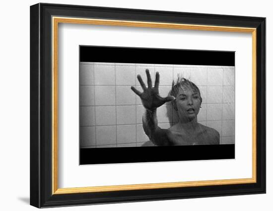 PSYCHO, 1960 directed by ALFRED HITCHCOCK Janet Leigh (b/w photo)-null-Framed Photo