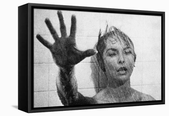 PSYCHO, 1960 directed by ALFRED HITCHCOCK Janet Leigh (b/w photo)-null-Framed Stretched Canvas