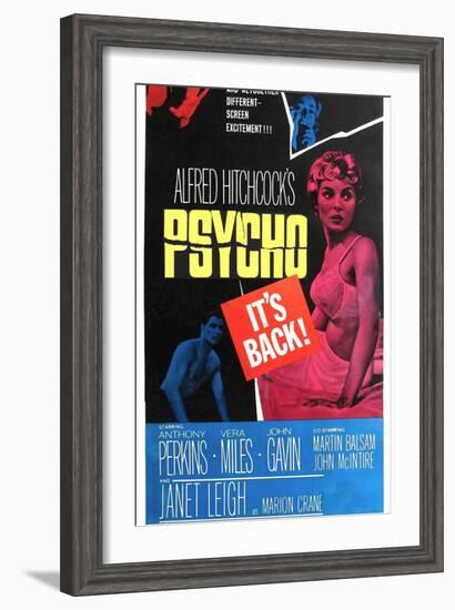 Psycho, 1960-null-Framed Art Print