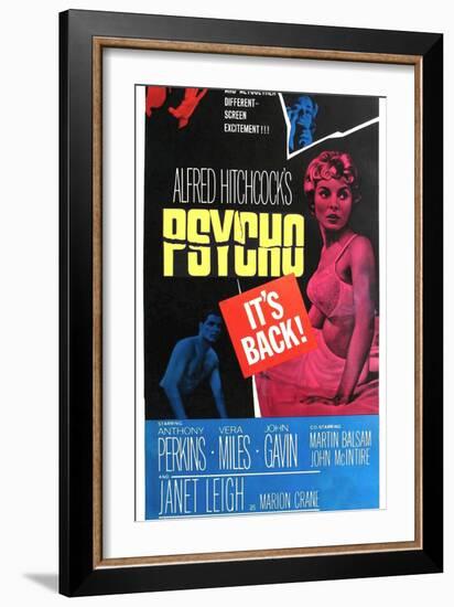 Psycho, 1960-null-Framed Art Print