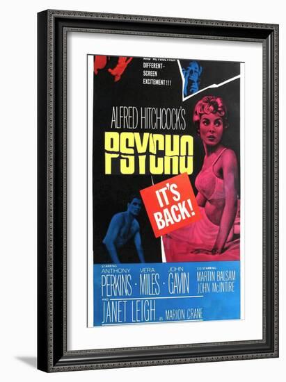 Psycho, 1960-null-Framed Art Print