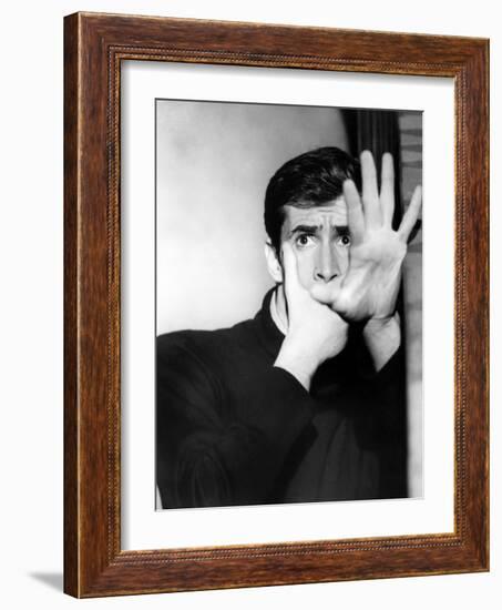 Psycho, Anthony Perkins, 1960-null-Framed Photo