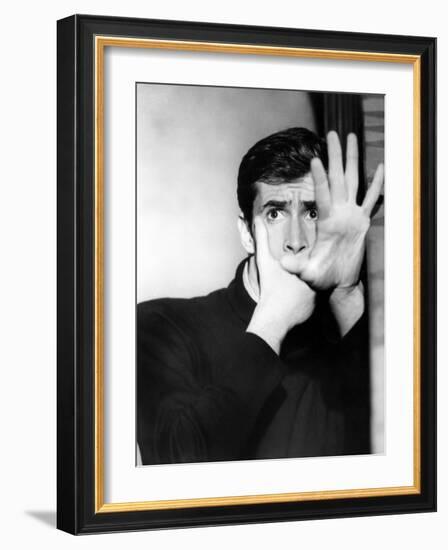 Psycho, Anthony Perkins, 1960-null-Framed Photo