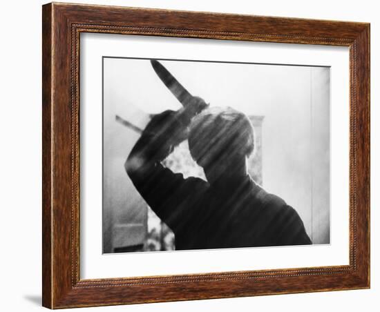 Psycho, Anthony Perkins, Directed by Alfred Hitchcock, 1960-null-Framed Photo