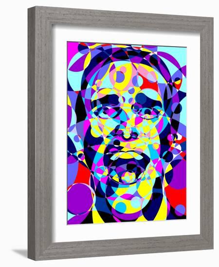 Psycho-Cristian Mielu-Framed Art Print