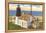 Pt. Judith Lighthouse, Narragansett, Rhode Island-null-Framed Stretched Canvas