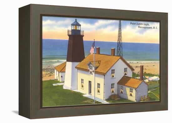 Pt. Judith Lighthouse, Narragansett, Rhode Island-null-Framed Stretched Canvas