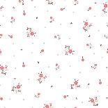 Delicate Floral Background. Pink, Small-Ptaha I-Art Print