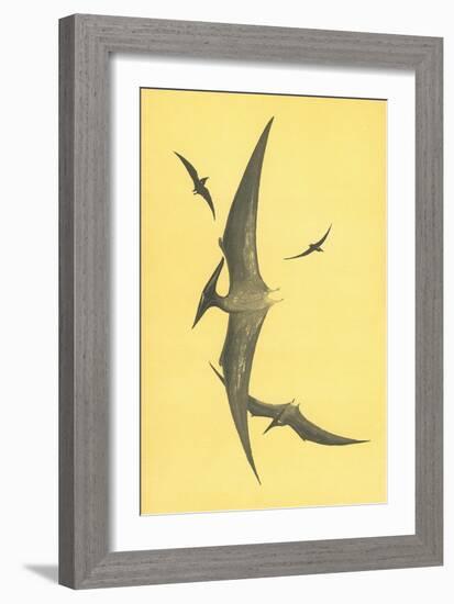 Pterodons-null-Framed Art Print