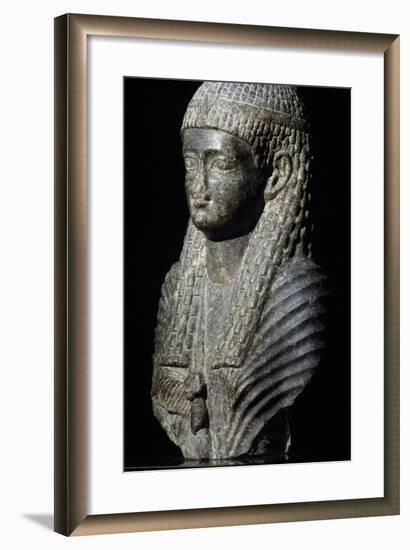 Ptolemaic Queen, Granite Statue, Found in Fouah, Ptolemaic Period BC-null-Framed Giclee Print