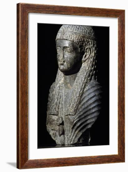 Ptolemaic Queen, Granite Statue, Found in Fouah, Ptolemaic Period BC-null-Framed Giclee Print