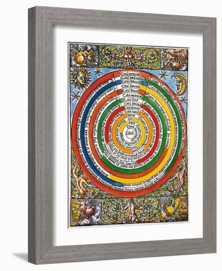 Ptolemaic Universe, 1537-C. Comipolitanus-Framed Giclee Print