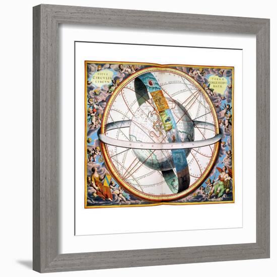 Ptolemaic Universe, 1660-Andreas Cellarius-Framed Giclee Print