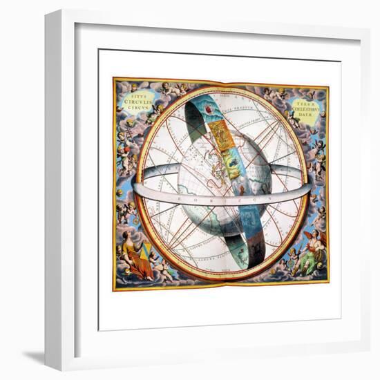 Ptolemaic Universe, 1660-Andreas Cellarius-Framed Giclee Print