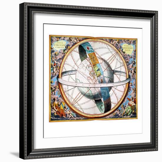 Ptolemaic Universe, 1660-Andreas Cellarius-Framed Giclee Print