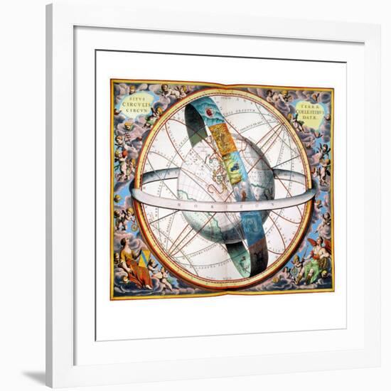 Ptolemaic Universe, 1660-Andreas Cellarius-Framed Giclee Print