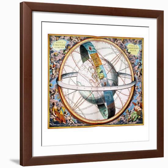 Ptolemaic Universe, 1660-Andreas Cellarius-Framed Giclee Print