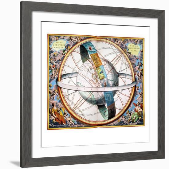 Ptolemaic Universe, 1660-Andreas Cellarius-Framed Giclee Print