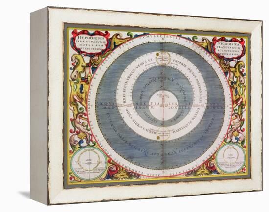 Ptolemic System, 1660-1661-Andreas Cellarius-Framed Premier Image Canvas