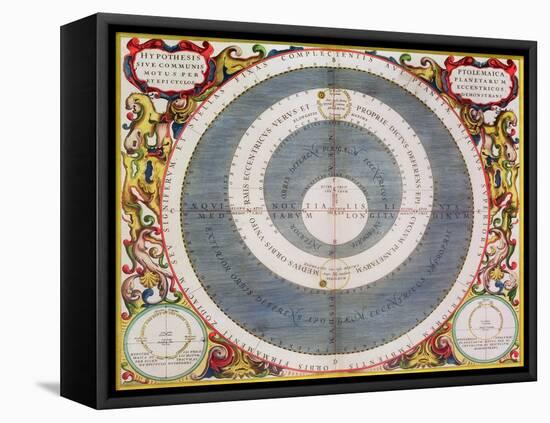 Ptolemic System, 1660-1661-Andreas Cellarius-Framed Premier Image Canvas
