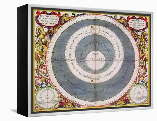 Ptolemic System, 1660-1661-Andreas Cellarius-Framed Premier Image Canvas