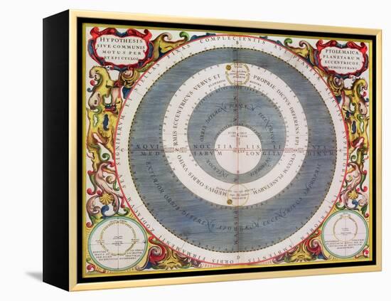 Ptolemic System, 1660-1661-Andreas Cellarius-Framed Premier Image Canvas