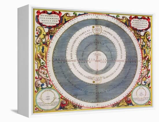 Ptolemic System, 1660-1661-Andreas Cellarius-Framed Premier Image Canvas