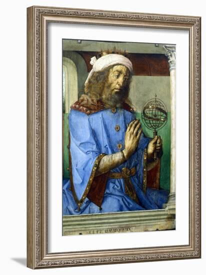 Ptolemy, Alexandrian Greek Astronomer and Geographer, Late 15th Century-Pedro Berruguete-Framed Giclee Print