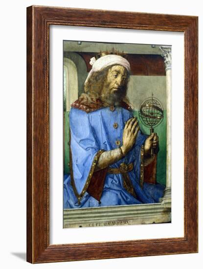 Ptolemy, Alexandrian Greek Astronomer and Geographer, Late 15th Century-Pedro Berruguete-Framed Giclee Print