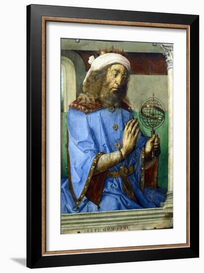 Ptolemy, Alexandrian Greek Astronomer and Geographer, Late 15th Century-Pedro Berruguete-Framed Giclee Print