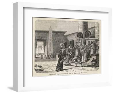 Ptolemy I Soter Inaugurates the Great Library at Alexandria' Art Print