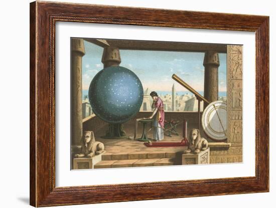 Ptolemy in the Observatory in Alexandria-Ramon Puiggari-Framed Giclee Print