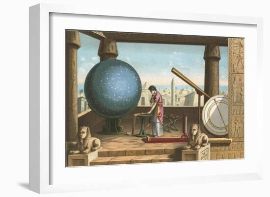 Ptolemy in the Observatory in Alexandria-Ramon Puiggari-Framed Giclee Print