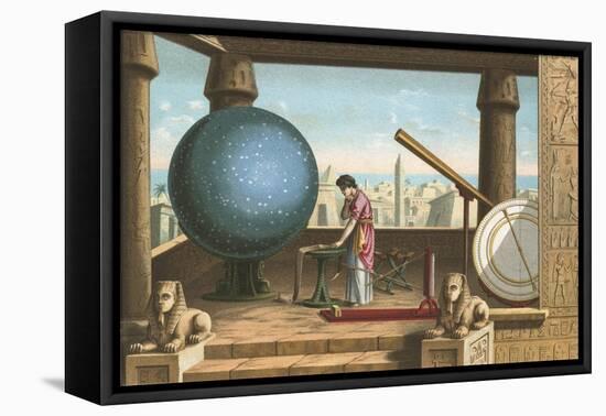 Ptolemy in the Observatory in Alexandria-Ramon Puiggari-Framed Premier Image Canvas