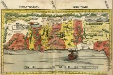 Map of North Africa and West Africa, Published in Strasbourg in 1522-Ptolemy-Framed Giclee Print