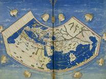 Map of the Known World, from Geographia-Ptolemy-Framed Giclee Print