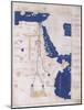 Ptolemy's Map of the Nile, 2nd Century-Science Source-Mounted Giclee Print