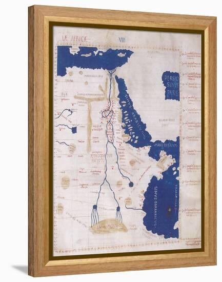 Ptolemy's Map of the Nile, 2nd Century-Science Source-Framed Premier Image Canvas